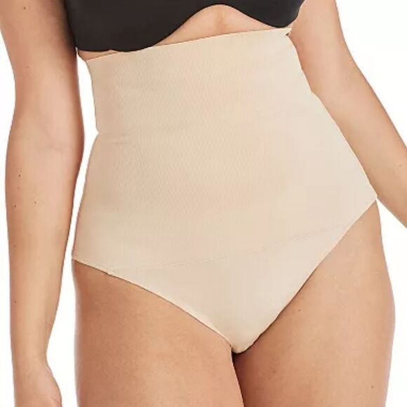 NWT Maidenform Shapewear Tame Your Tummy High Waist Thong DMS707 - Picture 2 of 3